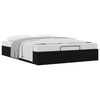 vidaXL Ottoman Bed Frame Black Queen Size Fabric