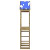 vidaXL Play Tower Brown 52.5 x 85 x 265 cm Solid Impregnated Wood