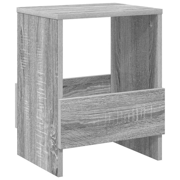 vidaXL Magazine Rack Grey Sonoma 35 x 30 x 45 cm