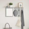 vidaXL Wall-Mounted Coat Rack with Shelf Concrete grey 85 x 10 x 45 cm