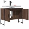vidaXL Bathroom Sink Cabinet Brown Oak 80x33x60 cm Engineered Wood