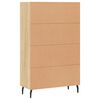vidaXL Highboard Sonoma Oak 69.5x31x115 cm Engineered Wood