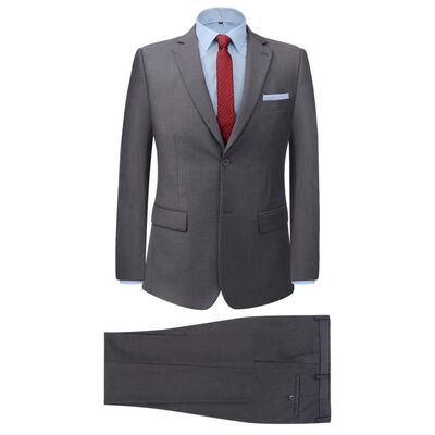 vidaXL Men's Two Piece Business Suit Grey Size 54