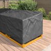 vidaXL Furniture Cover Black 255 x 255 x 80 cm 210D Oxford Fbric