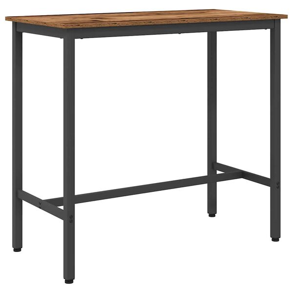 vidaXL Table Old Wood 100 x 50 x 90.5 cm Engineered Wood and Steel