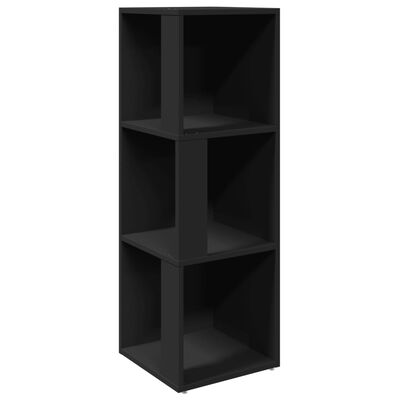 vidaXL Corner Cabinet Black 33x33x100 cm Engineered Wood