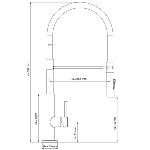 SCH&Uuml;TTE Sink Mixer STILO Chrome