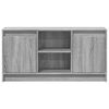 vidaXL TV Cabinet with LED Grey Sonoma 100x34x50 cm Engineered Wood