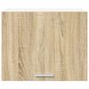 vidaXL Hanging Cabinet 2 pcs Sonoma Oak and White 50 x 31 x 40 cm