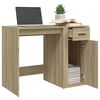 vidaXL Desk Sonoma Oak 100x49x75 cm Engineered Wood