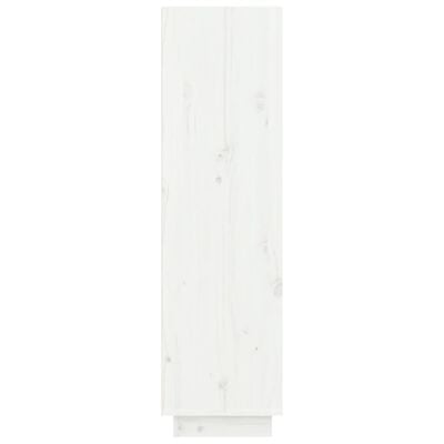 vidaXL Shoe Cabinet White 60x34x105 cm Solid Wood Pine