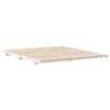 vidaXL Floor Bed Frame White 200 x 220 cm Solid pine wood
