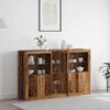 vidaXL LED Sideboard Old Wood 162 x 37 x 100 cm Engineered Wood
