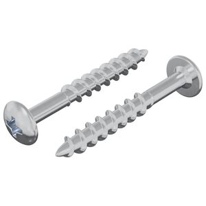 vidaXL Screw 2 pcs Silver 9.8 x 35 mm Iron