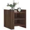 vidaXL Bedside Cabinet Brown Oak 45x50x50 cm Engineered Wood