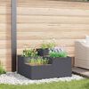 vidaXL Garden Planter Anthracite 80 x 80 x 48 cm Steel