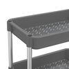 vidaXL 5-Tier Kitchen Trolley Grey 42x29x128 cm Iron and ABS