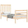 vidaXL Bed Frame without Mattress Small Single Solid Wood