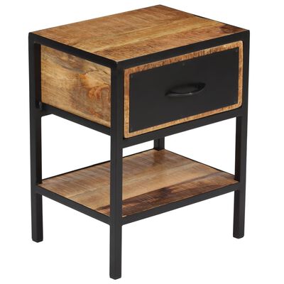 vidaXL Bedside Cabinet Solid Mango Wood 40x30x50 cm