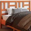 vidaXL Headboard Wax Brown 135 cm Solid Wood Pine