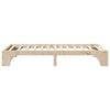 vidaXL Bed Frame Natural 90 x 200 cm Solid Pine Wood