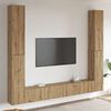 vidaXL Wall Mounted TV cabinets 6 pcs Artisan Oak Engineered Wood