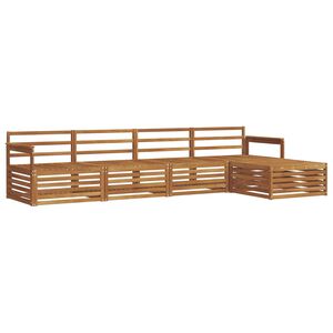 vidaXL Outdoor Sofa Set 5 pcs Natural