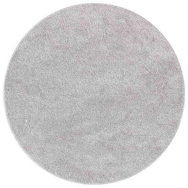 vidaXL Anti-slip Shaggy Rug Grey 120 x 120 cm PP