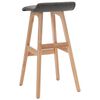 vidaXL Bar Stools 2 pcs Dark Grey Fabric