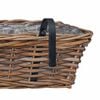 vidaXL Hanging Planter Basket 2 pcs Brown 48 x 22 x 15 cm Lacak Rattan