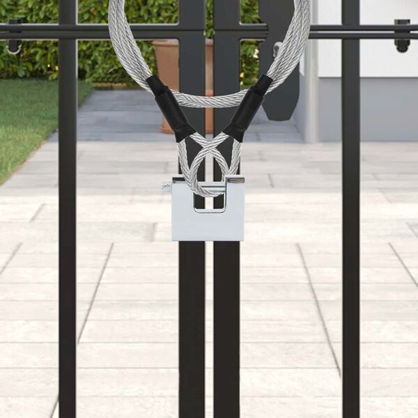 vidaXL Padlock 12 pcs Silver 4.2 x 1.9 x 4 cm Iron