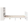 vidaXL Bookcase Bed without Mattress White 160x200cm Solid Wood Pine