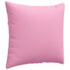 vidaXL Sofa Pillows 2 pcs Pink 50 x 50 cm Fabric