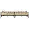 vidaXL Bed Frame without Mattress Sonoma Oak 140x190 cm