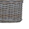 vidaXL Planter Basket with Storage 2 pcs Grey