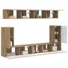 vidaXL TV Cabinet Set Wall-mounted 5 pcs Artisan Oak Engineered Wood