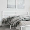 vidaXL Metal Replace Headboard White 200 cm