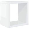 vidaXL Wall Cube Shelves 6 pcs High Gloss White 22x15x22 cm