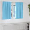 vidaXL Blackout Curtains with Rings 2 pcs Light Blue 140 x 140 cm