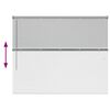 vidaXL Window Blind with Curtains Manual Silver Aluminium