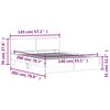 vidaXL Bed Frame without Mattress Sonoma Oak 140x200 cm