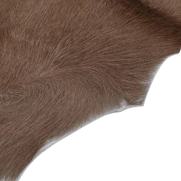 vidaXL Goatskin Mixed Brown and White 60x100 cm