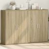 vidaXL Sideboards 2 pcs Sonoma Oak 60x31x84 cm Engineered Wood