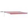 vidaXL Electric Retractable Awning Red, White and Anthracite 5 x 3 m
