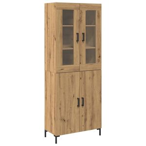vidaXL Highboard 2 pcs Artisan oak 69.5 x 34 x 180 cm Engineered Wood