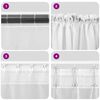 vidaXL Voile Curtains with Rod Pockets 2 pcs Cream