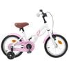 vidaXL Kids Bike 12'' for 2-4 Years Old White