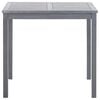 vidaXL Garden Table Grey 80x80x74 cm Solid Acacia Wood