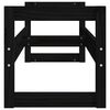vidaXL Tire Rack Black 120x40x40 cm Solid Wood Pine