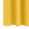 vidaXL Blackout Curtains with Rings 2 pcs Mustard Yellow 245 x 140 cm